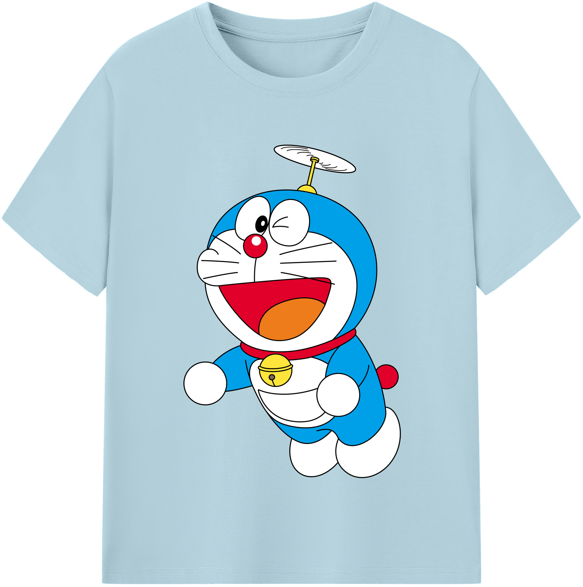 （画像用） ドラえもん Doraemon 綿100％半袖Tシャツ（フロントプリント）